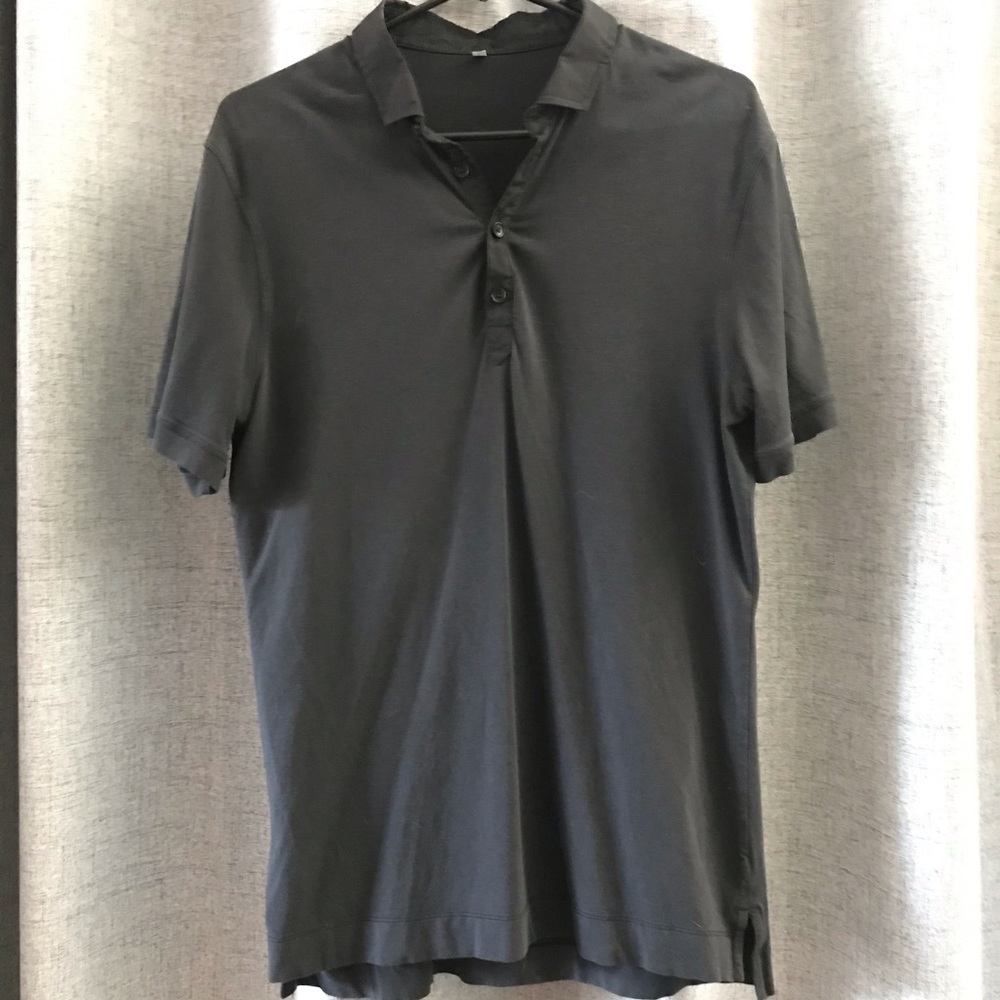 Lululemon black SS polo